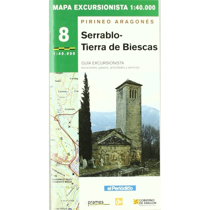 MAPA EXCURSIONISTA SERRABLO TIERRA DE BIESCAS 1:40000
