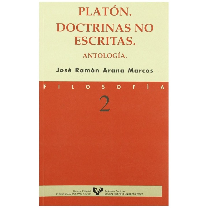 PLATON DOCTRINAS NO ESCRITAS ANTOLOGIA