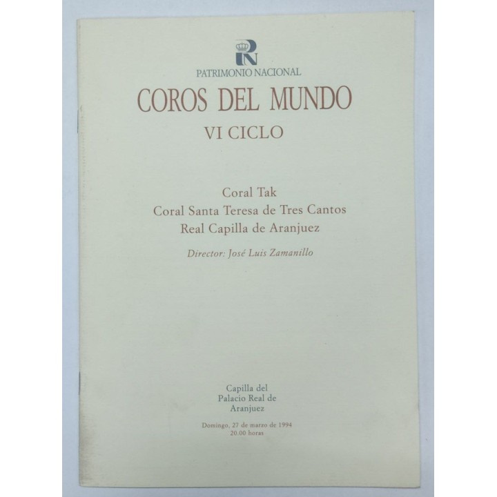 Coros del Mundo VI Ciclo.