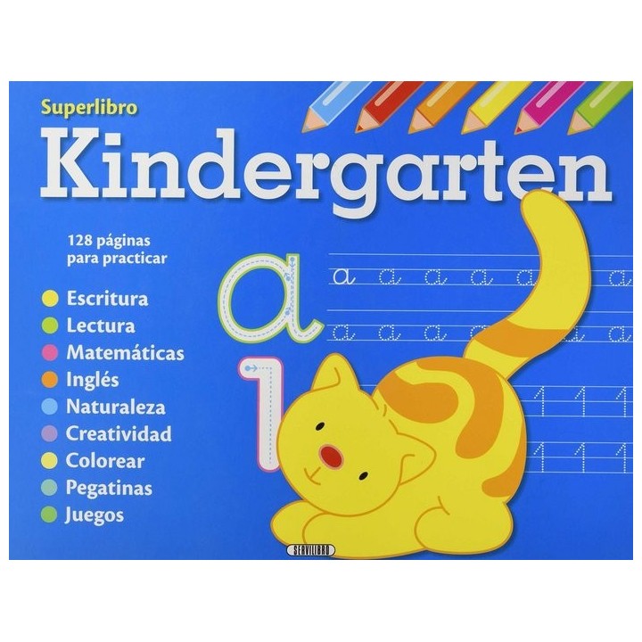 VACACIONES/PREESCOLAR/KINDERGARDEN SUPERLIBRO 3 TITULOS