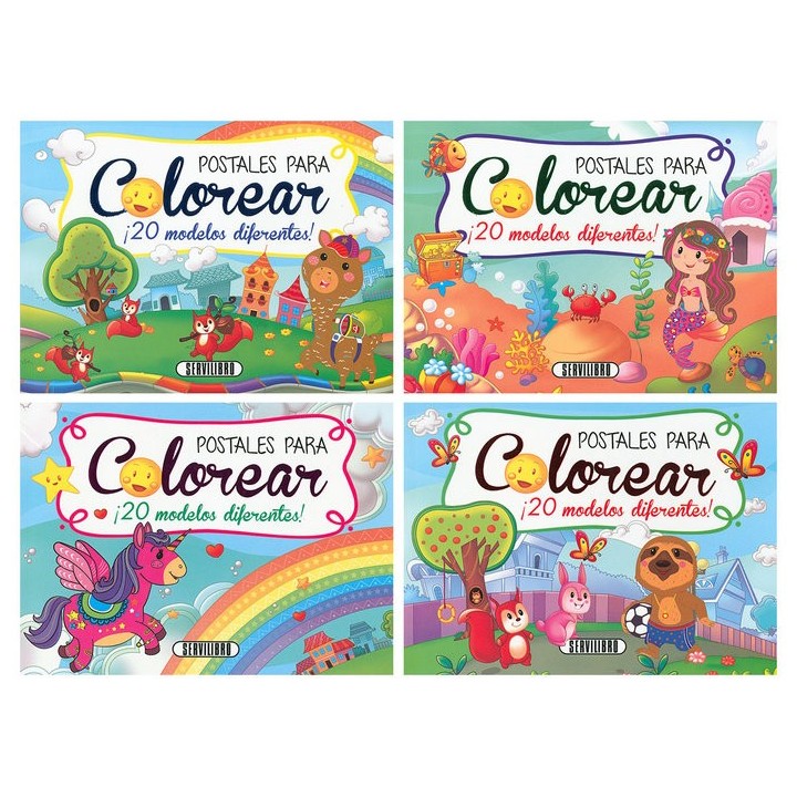 POSTALES PARA COLOREAR