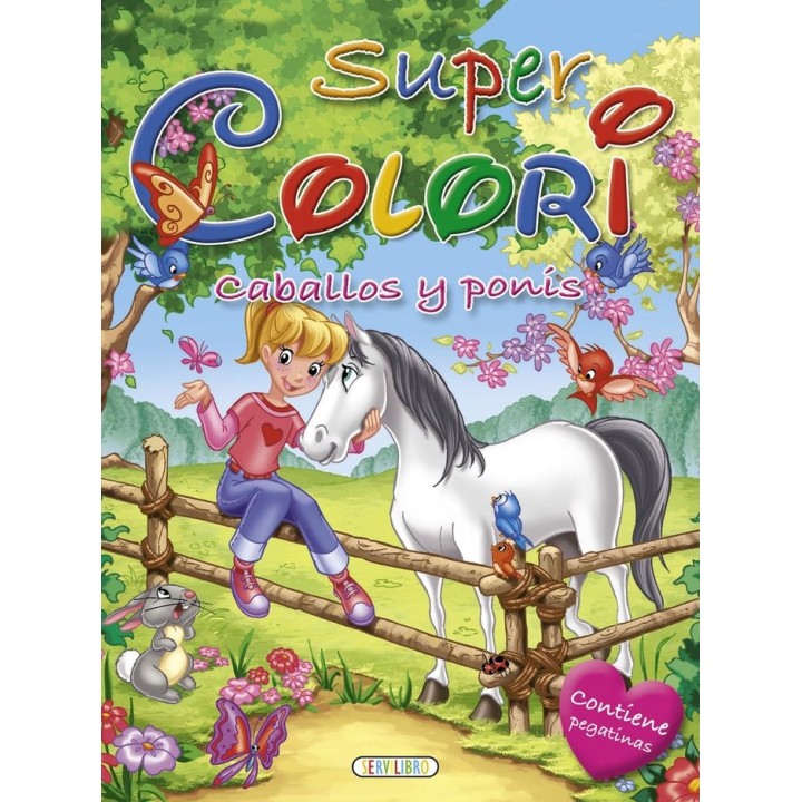 SUPER COLORI 5 CABALLOS Y PONIS