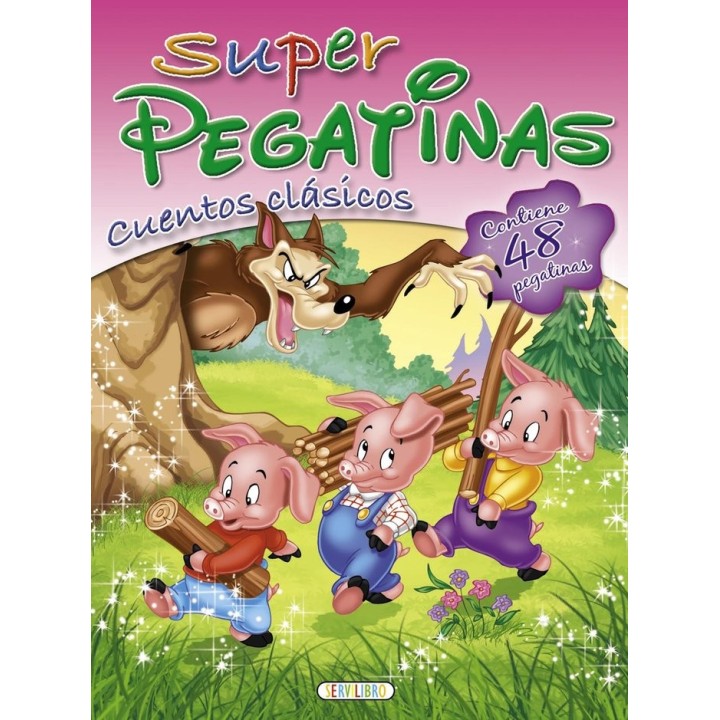 SUPER PEGATINAS 4 CUENTOS CLASICOS