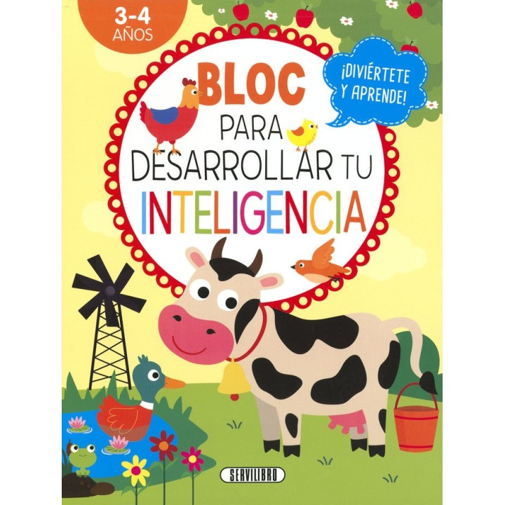 BLOC PARA DESARROLLAR TU INTELIGENCIA 3 4 AÑOS