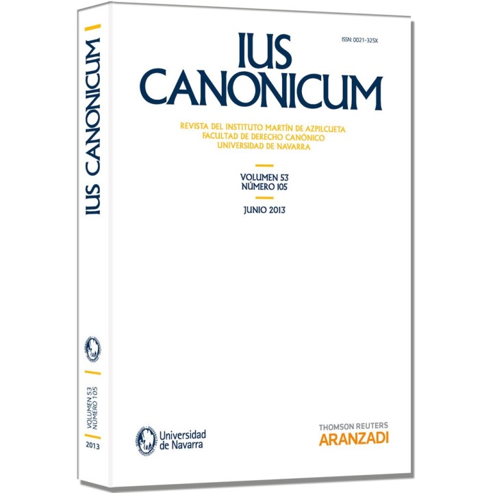 IUS CANONICUM VOL 53 Nº105 2013
