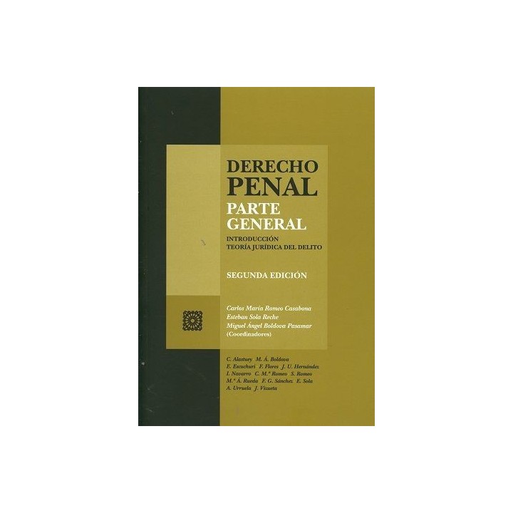 DERECHO PENAL. PARTE GENERAL