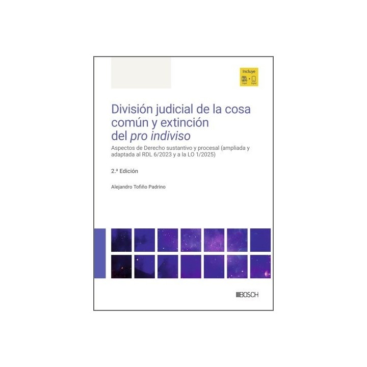 DIVISION JUDICIAL DE COSA COMUN Y EXTINCION PRO INDIVISO 2ª