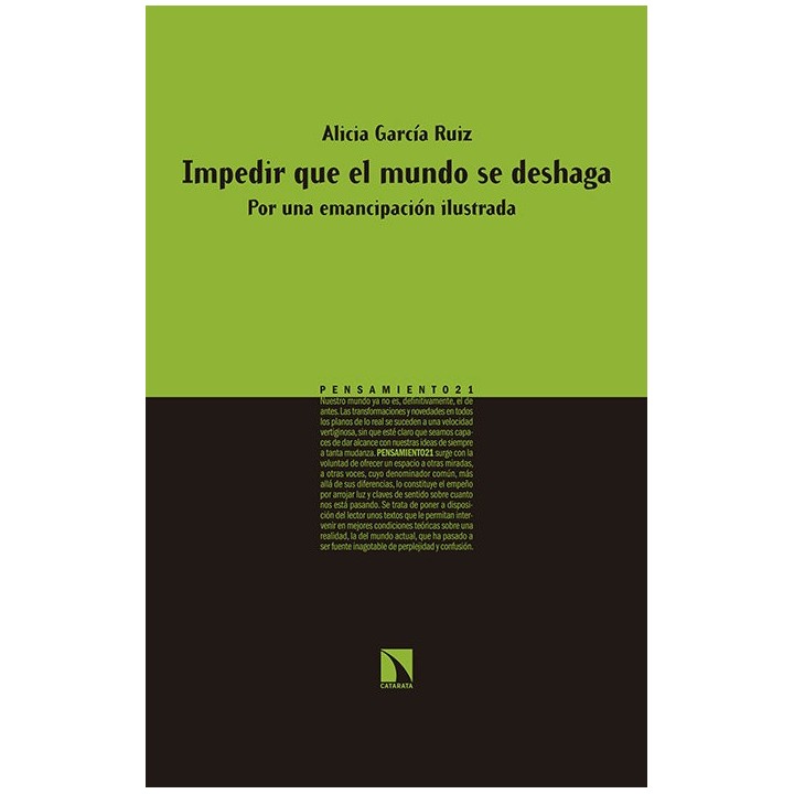 IMPEDIR QUE EL MUNDO SE DESHAGA