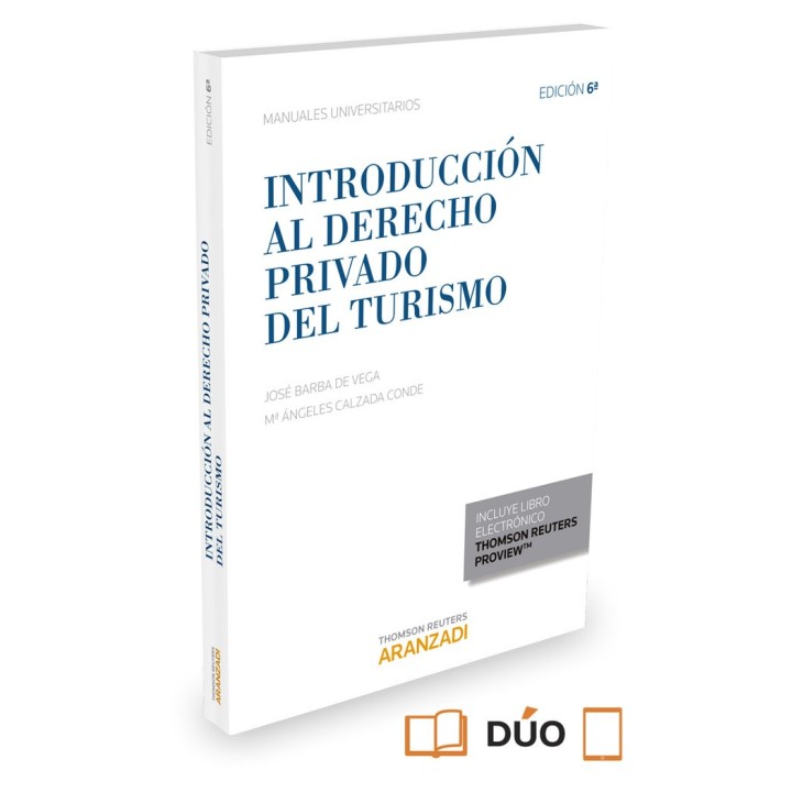 INTRODUCCION AL DERECHO PRIVADO DEL TURISMO 6ªED 2015 DUO