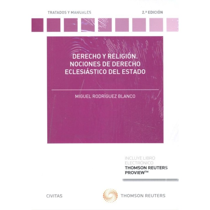 DERECHO Y RELIGION. NOCIONES DE DERECHO ECLESIASTICO DEL EST