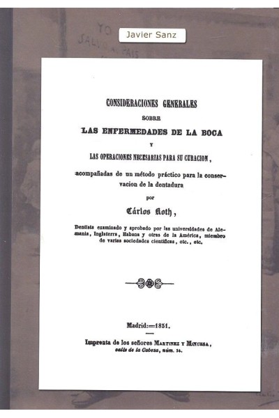 CONSIDERACIONES GENERALES SOBRE LAS ENFERMEDADES DE LA BOCA