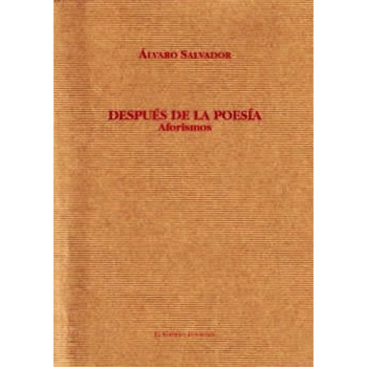DESPUES DE LA POESIA
