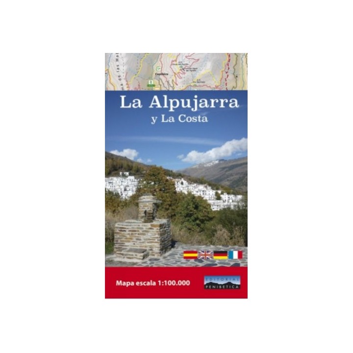 MAPA ALPUJARRA Y LA COSTA ESCALA 1:100.000