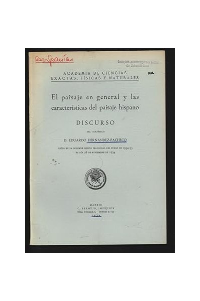 El paisaje en general y las características del paisaje hispano.