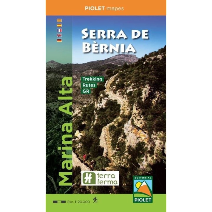 MARINA ALTA SERRA DE BERNIA ESCALA 1:20.000