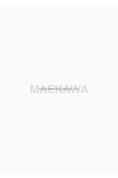 ORNAMENTO JOURNAL 3 MAEKAWA