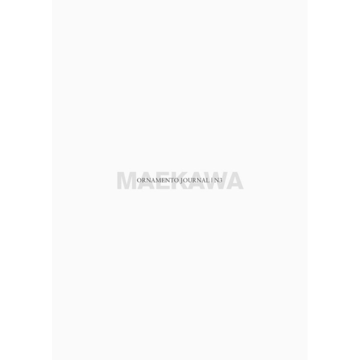 ORNAMENTO JOURNAL 3 MAEKAWA