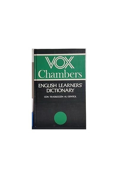 English Learners' Dictionary. Vox Chambers. Con traducción al español.