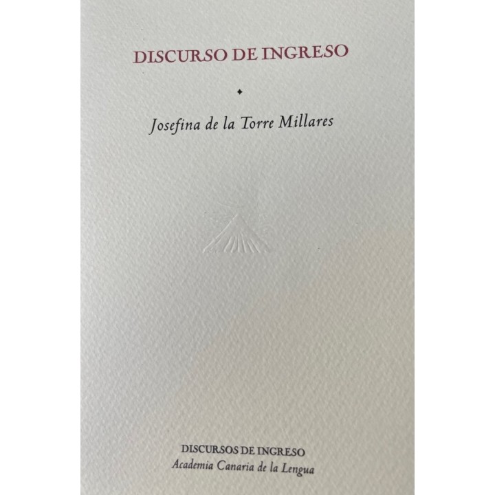 DISCURSO DE INGRESO