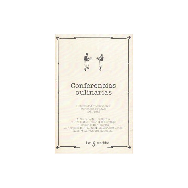 Conferencias culinarias. Universidad Internacional Menéndez y Pelayo 1981-1982