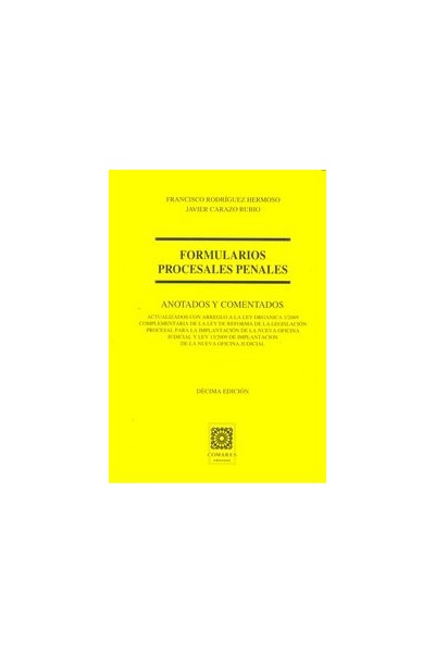 FORMULARIOS PROCESALES PENALES 10ªED
