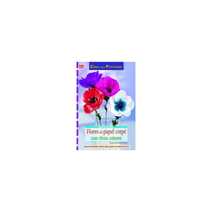 FLORES DE PAPEL CREPE CON VIVOS COLORES