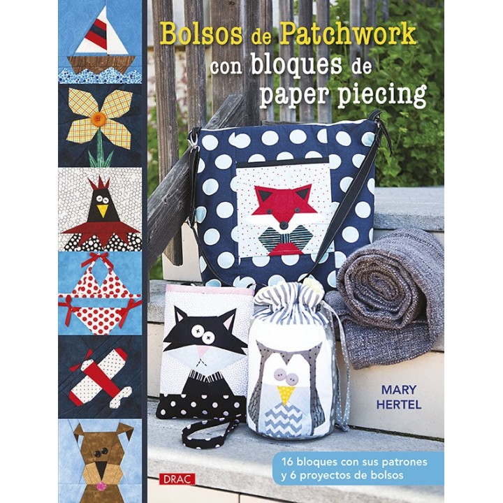 BOLSOS EN PARCHWORK CON BLOQUES DE PAPER PIECING