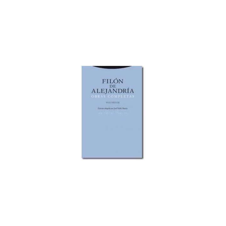 FILON DE ALEJANDRIA OBRAS COMPLETAS III