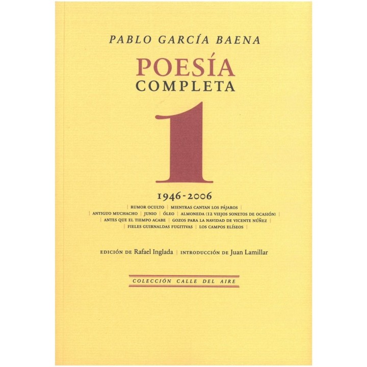 POESIA COMPLETA 1 1946 2006