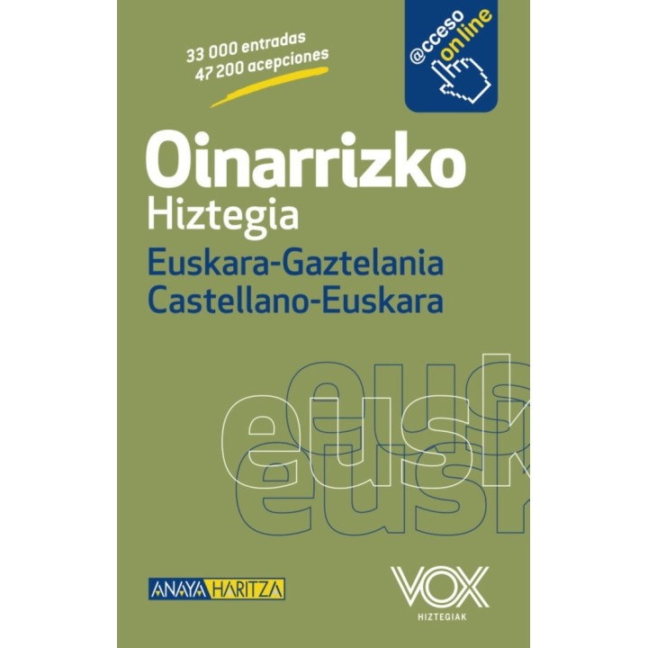 OINARRIZKO HIZTEGIA EUSKARA-GAZTELANIA / CASTELLANO-EUSKARA