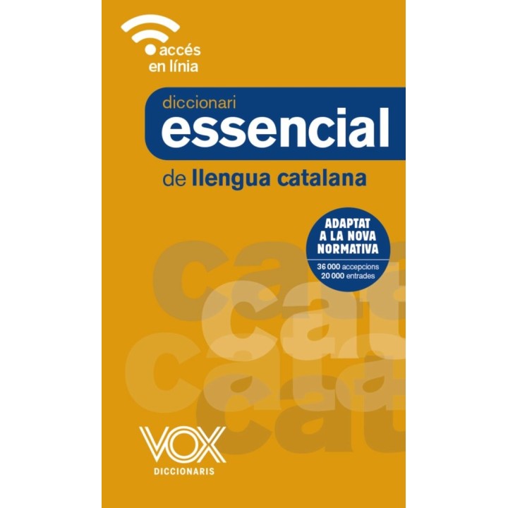 DICCIONARI ESSENCIAL LLENGUA CATALANA VOX 18 AC.LINIA