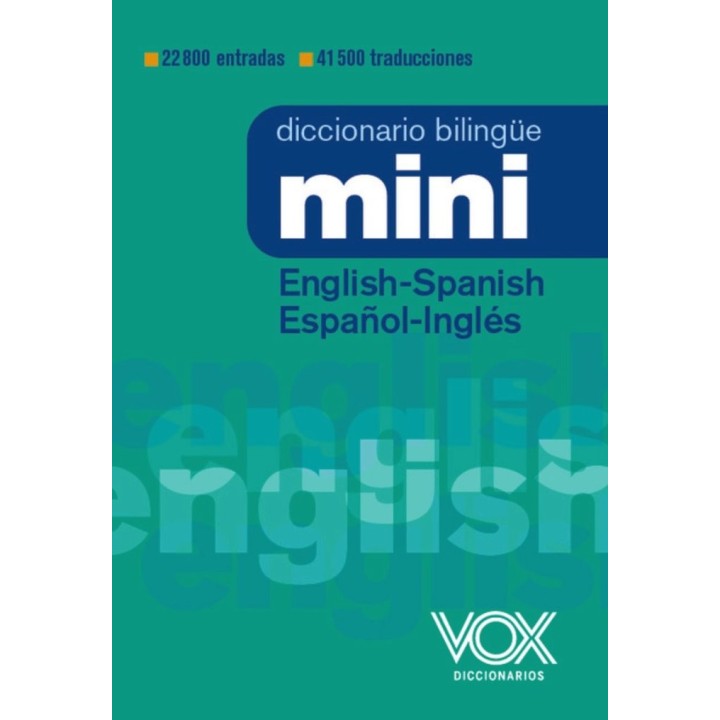 DICCIONARIO MINI ENGLISH SPANISH ESPAÑOL INGLES 23