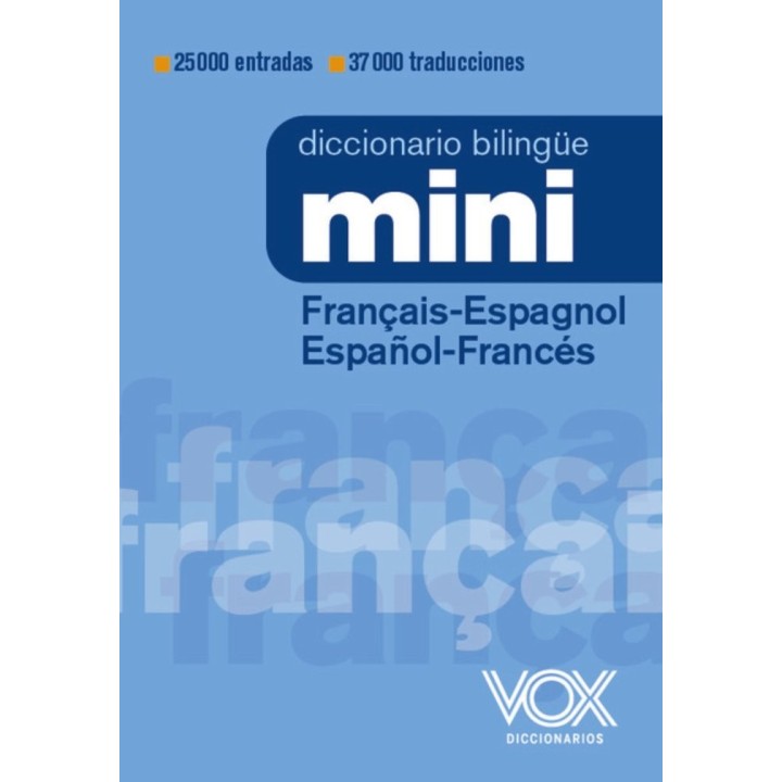 DICCIONARIO MINI FRANCAIS ESPAGNOL ESPAÑOL FRANCES