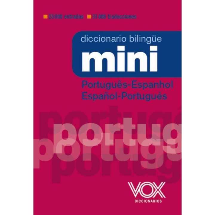 DICCIONARIO MINI PORTUGUES ESPANHOL ESPAÑOL PORTUGUES