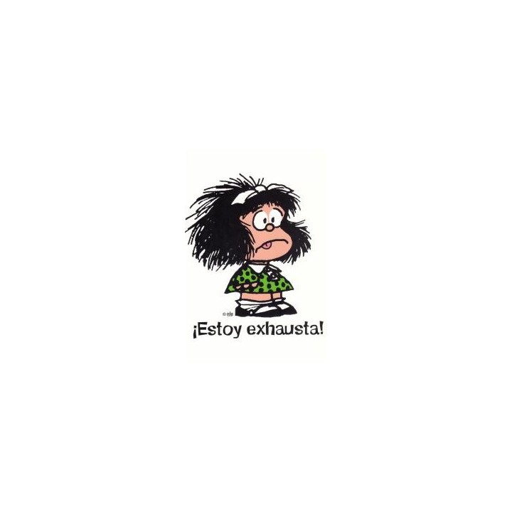 MAFALDA ESTOY EXHAUSTA CUADERNO GRANDE