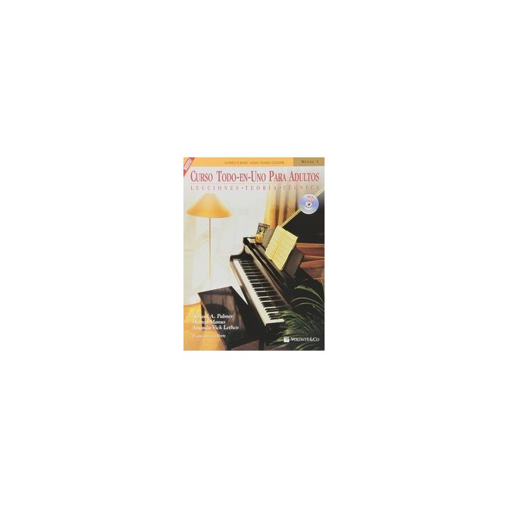 PIANO CURSO TODO EN UNO PARA ADULTOS LECCIONES-TEORIA-TECNI