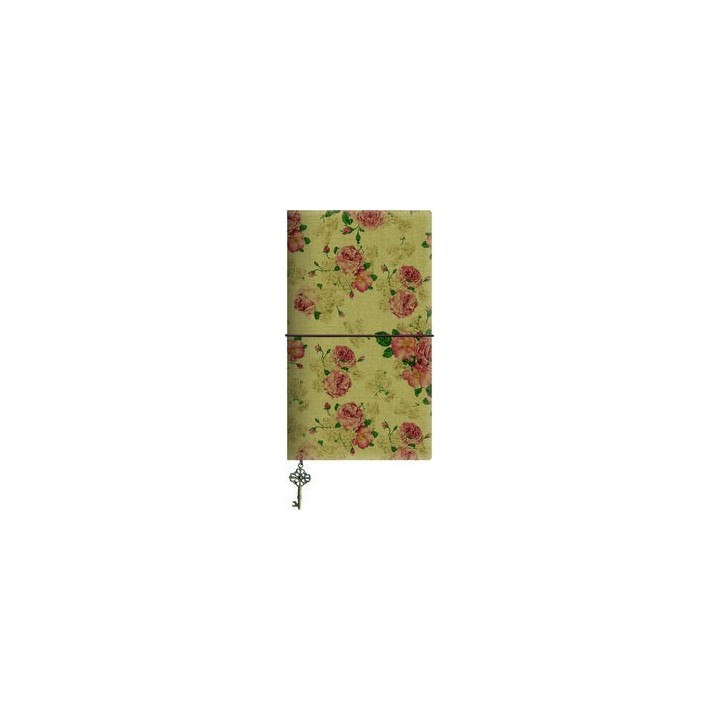 LIBRETA GRANDE ROSAS CLARAS