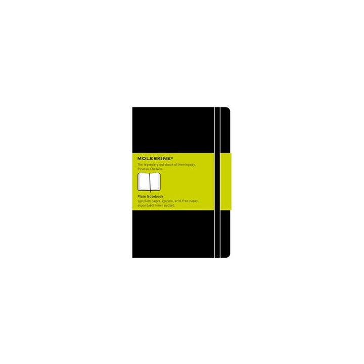 CUADERNO LISO L NEGRO 13/21