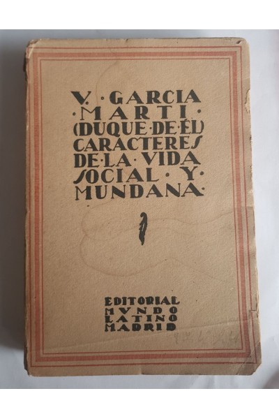 CARACTERES DE LA VIDA SOCIAL Y MUNDANA