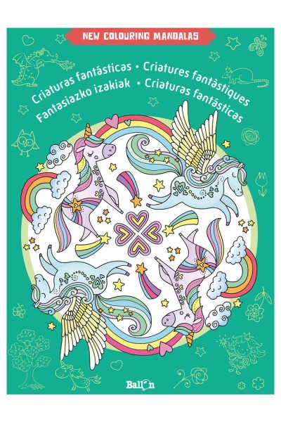 NEW COLOURING MANDALAS CRIATURAS FANTASTIC