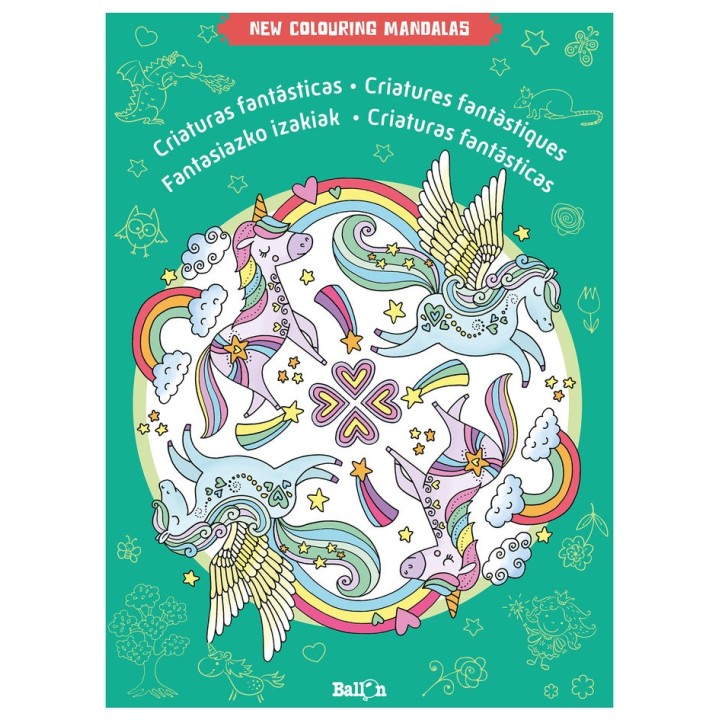 NEW COLOURING MANDALAS CRIATURAS FANTASTIC