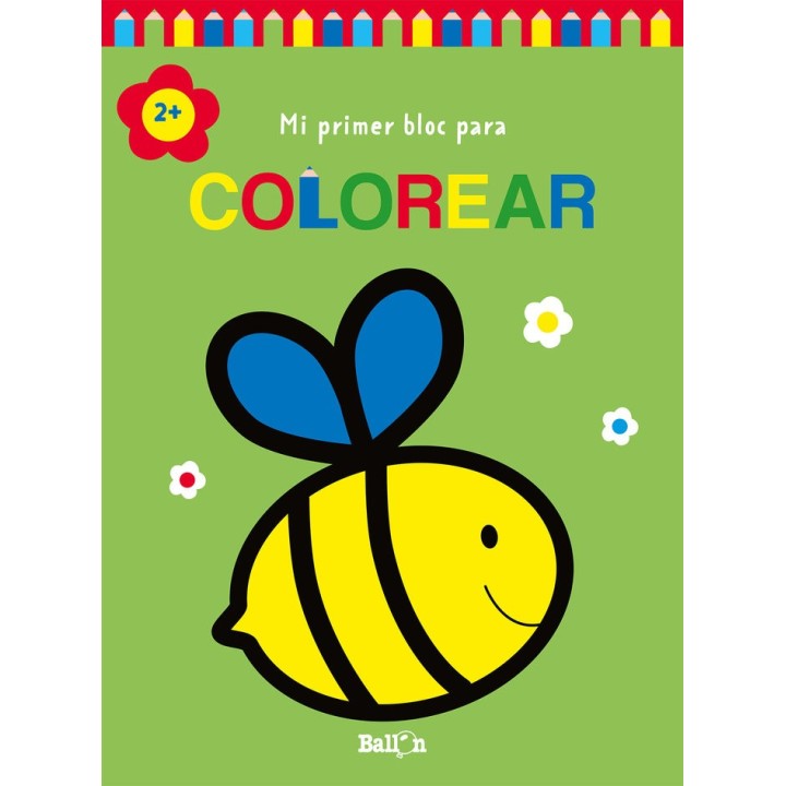 MI PRIMER BLOC PARA COLOREAR ABEJA +2