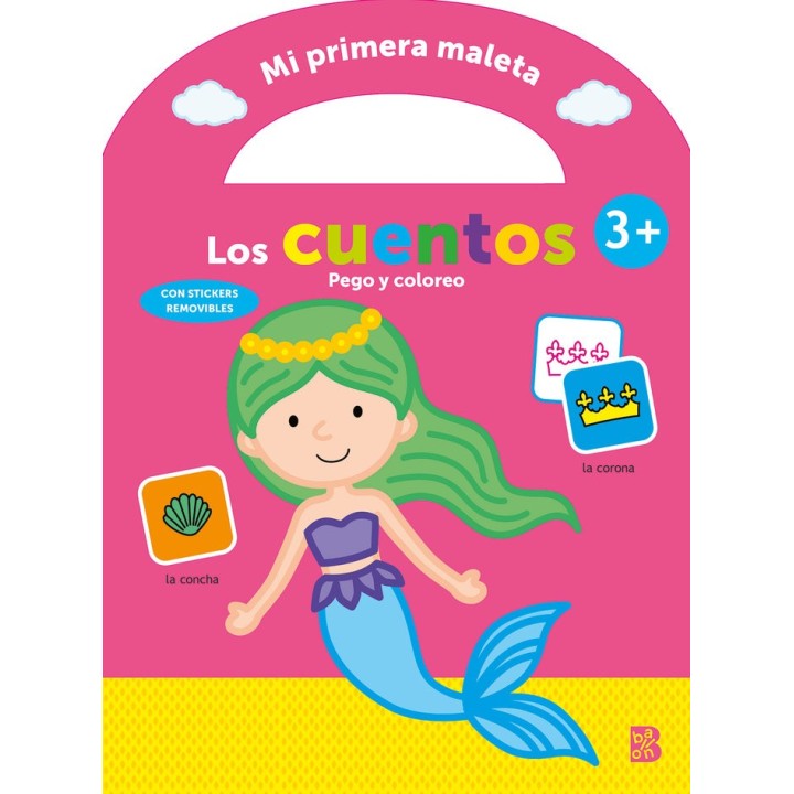 MI PRIMERA MALETA PEGO Y COLOREO LOS CUENTOS