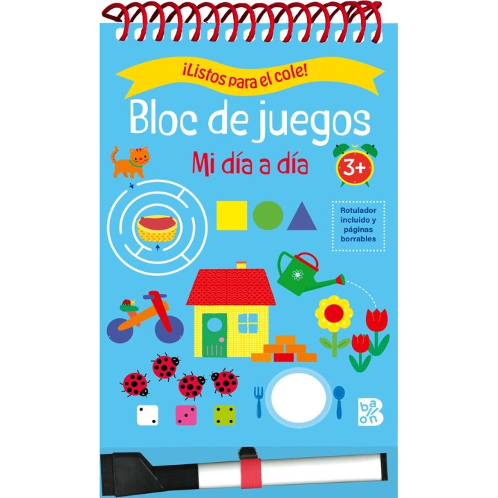 LISTOS PARA EL COLE BLOC DE JUEGOS MI DIA A DIA +3