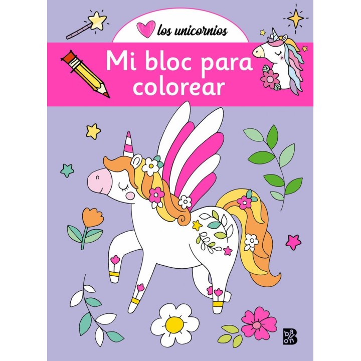 UNICORNIOS MI BLOC PARA COLOREAR