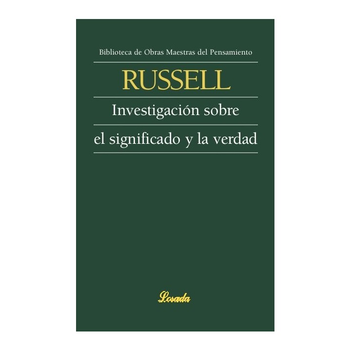 INVESTIGACION SOBRE EL SIGNIFICADO Y LA VERDAD