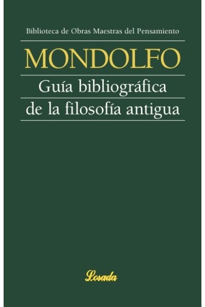 GUIA BIBLIOGRAFICA DE LA FILOSOFIA ANTIG