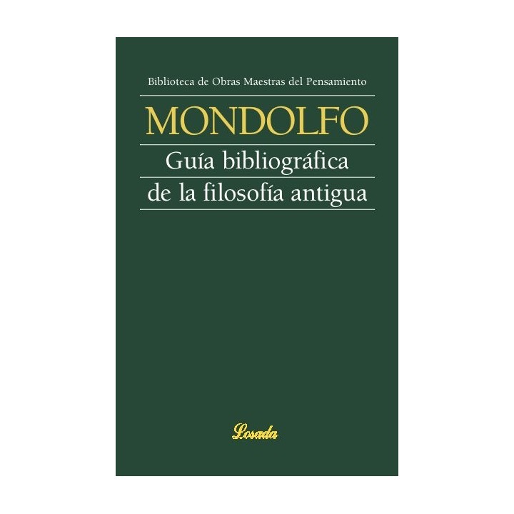 GUIA BIBLIOGRAFICA DE LA FILOSOFIA ANTIG