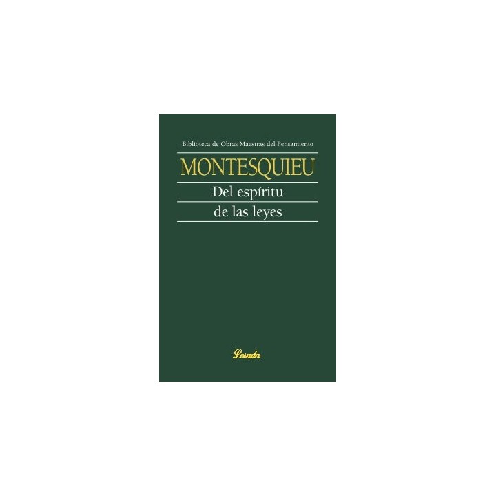 DEL ESPIRITU DE LAS LEYES
