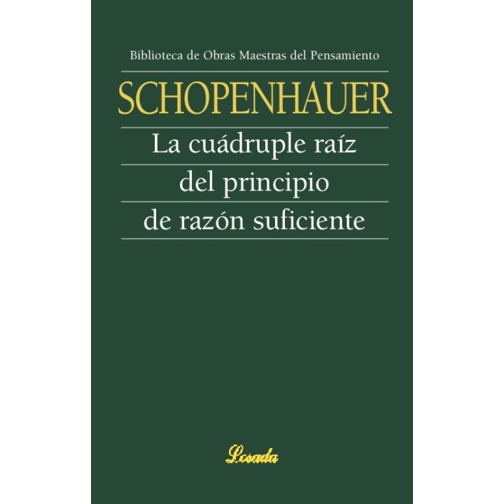 CUADRUPLE RAIZ DEL PRINCIPIO DE RAZON SUFICIENTE,LA